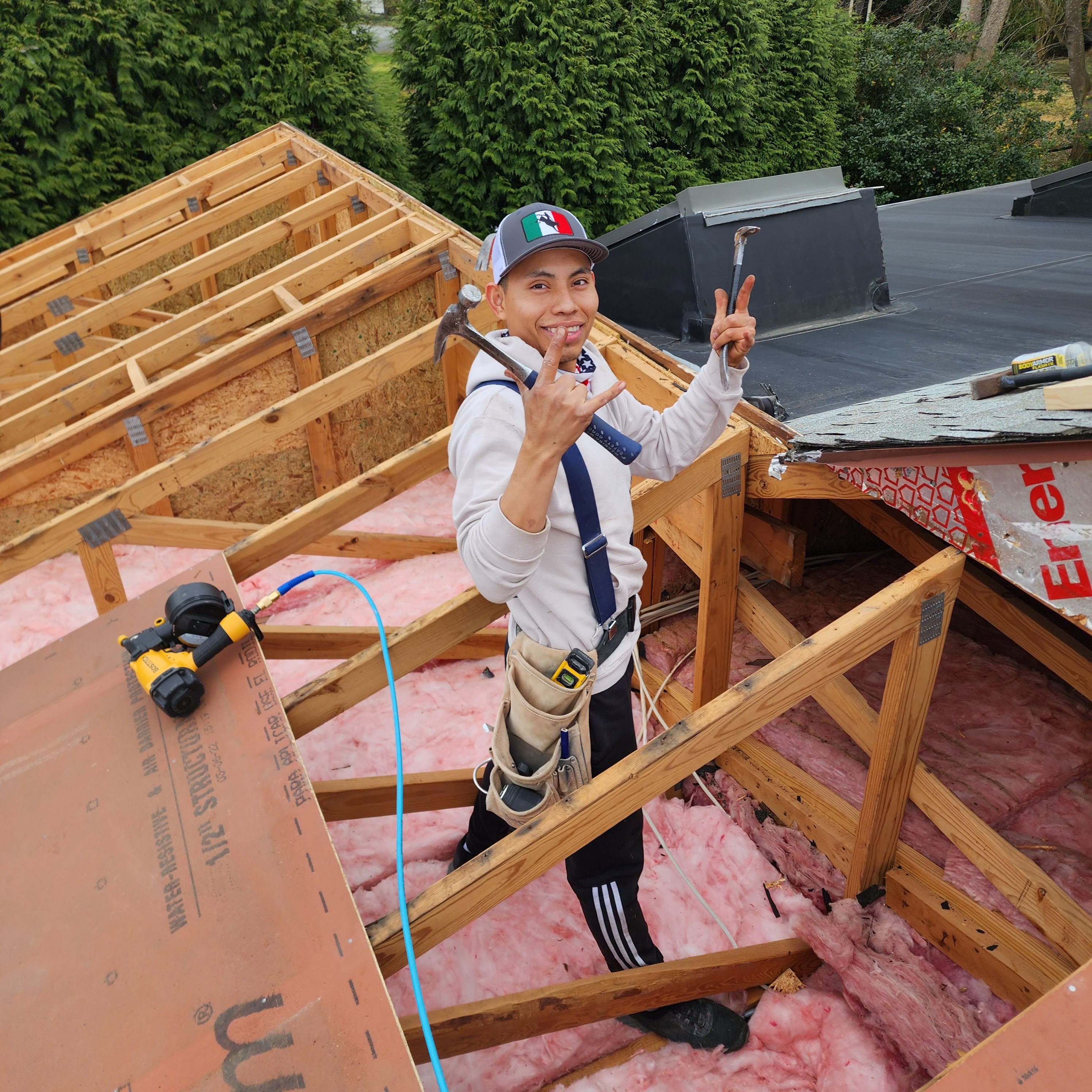 Roofing project - sheathing and underlayment